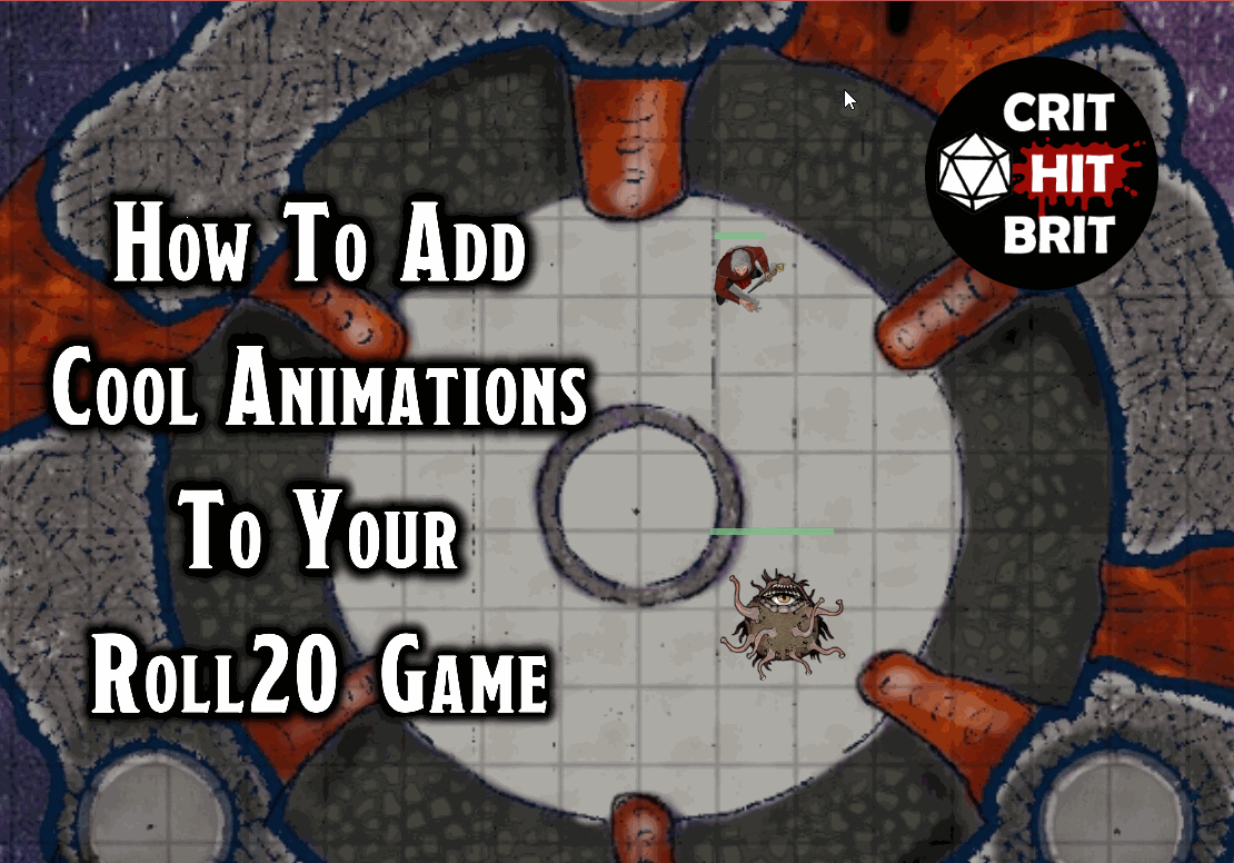 Roll20 Tutorial #2: How to add animated spell effects in under a minute (free)