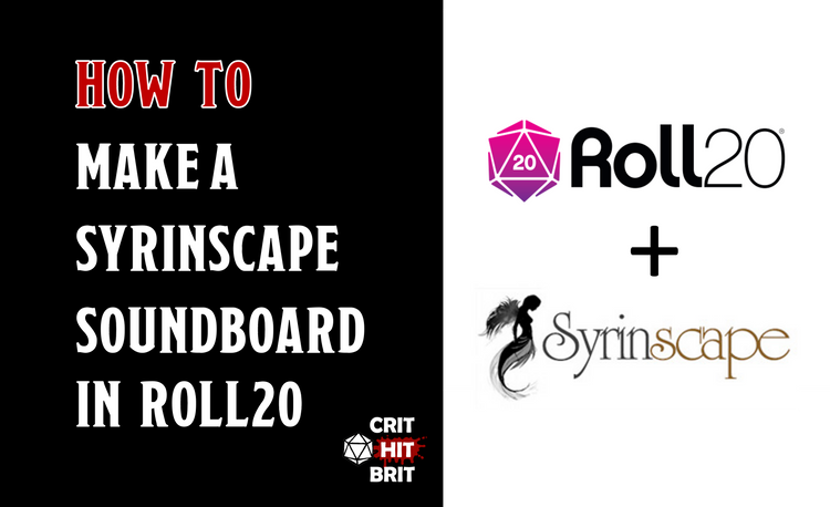 Image with text How to make a Syrinscape soundboard on Roll20