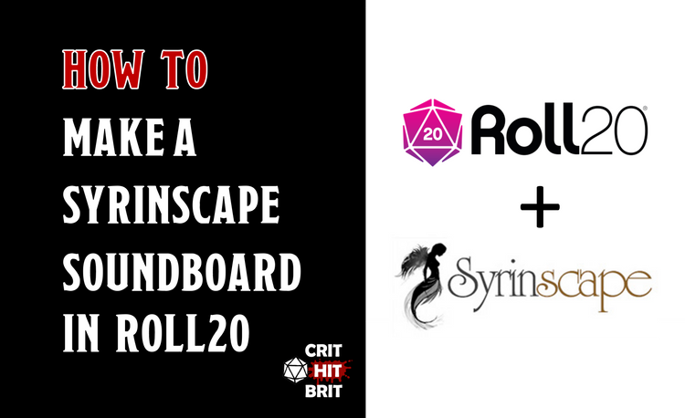 Roll20 Tutorial #1: How to make a Syrinscape soundboard on Roll20