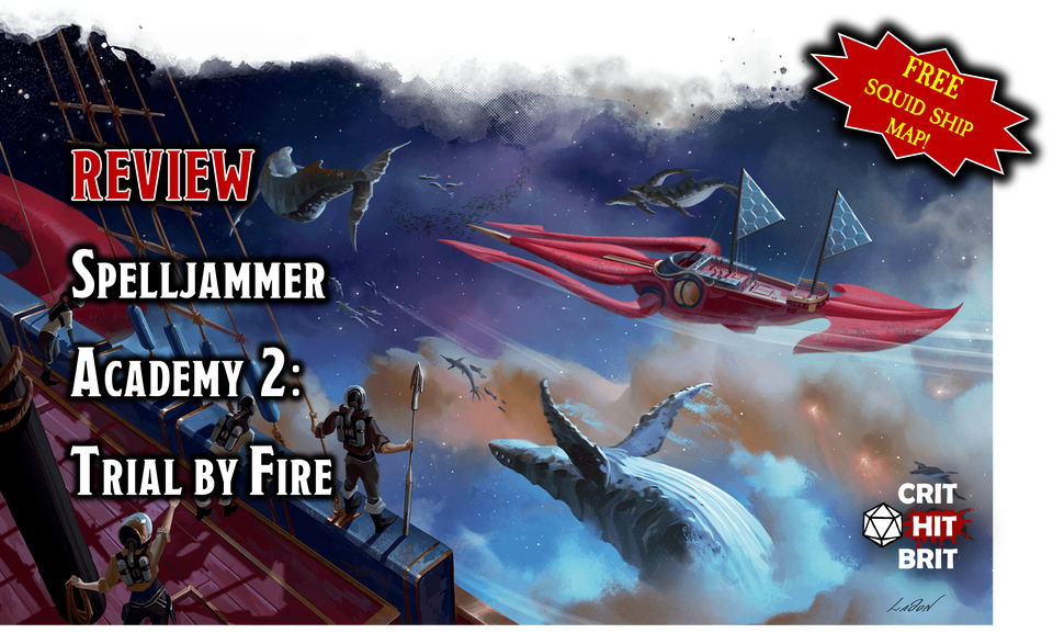 Title image for the blog article, showing a space battle including a Squid Ship and the blog title